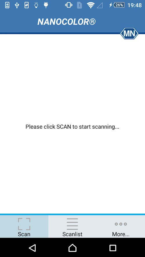 Android application NANOCOLOR® screenshort