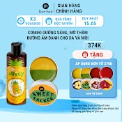 Combo Dưỡng Sáng, Mờ Thâm, Dưỡng Ẩm Dành Cho Da Và Môi Baresoul Body Gel Juicy 250G + Sweet Talker Lip Scrub 20G