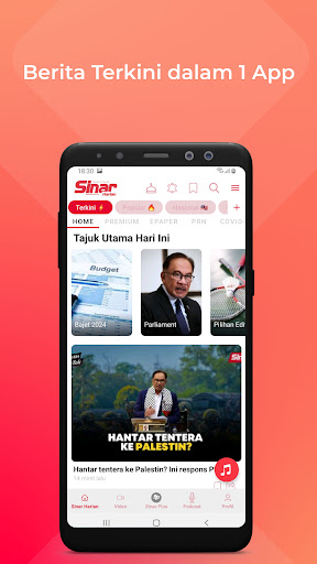 Screenshot Sinar Harian - Berita Terkini