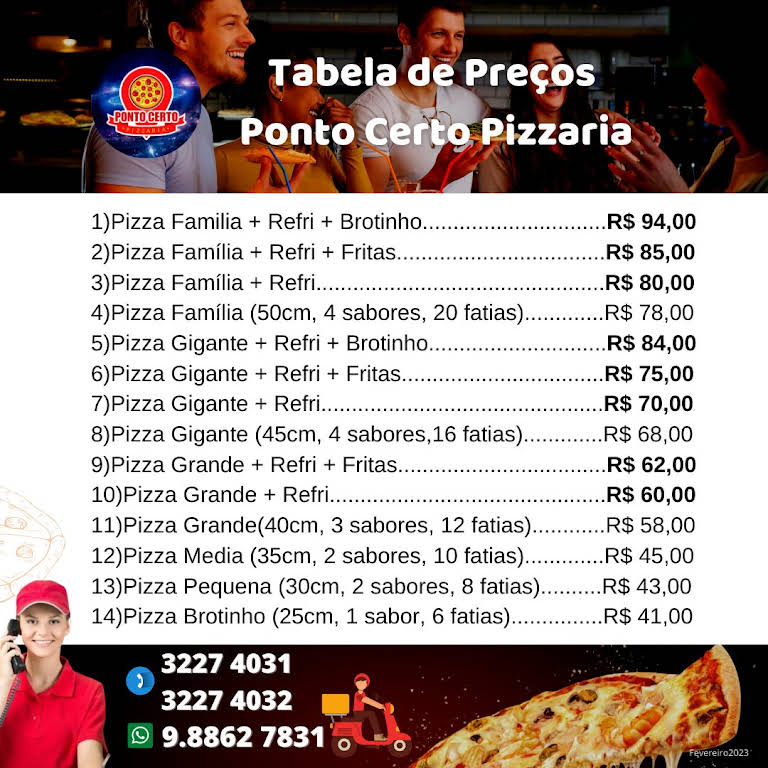 Pizza Guanabara em Contagem Cardápio