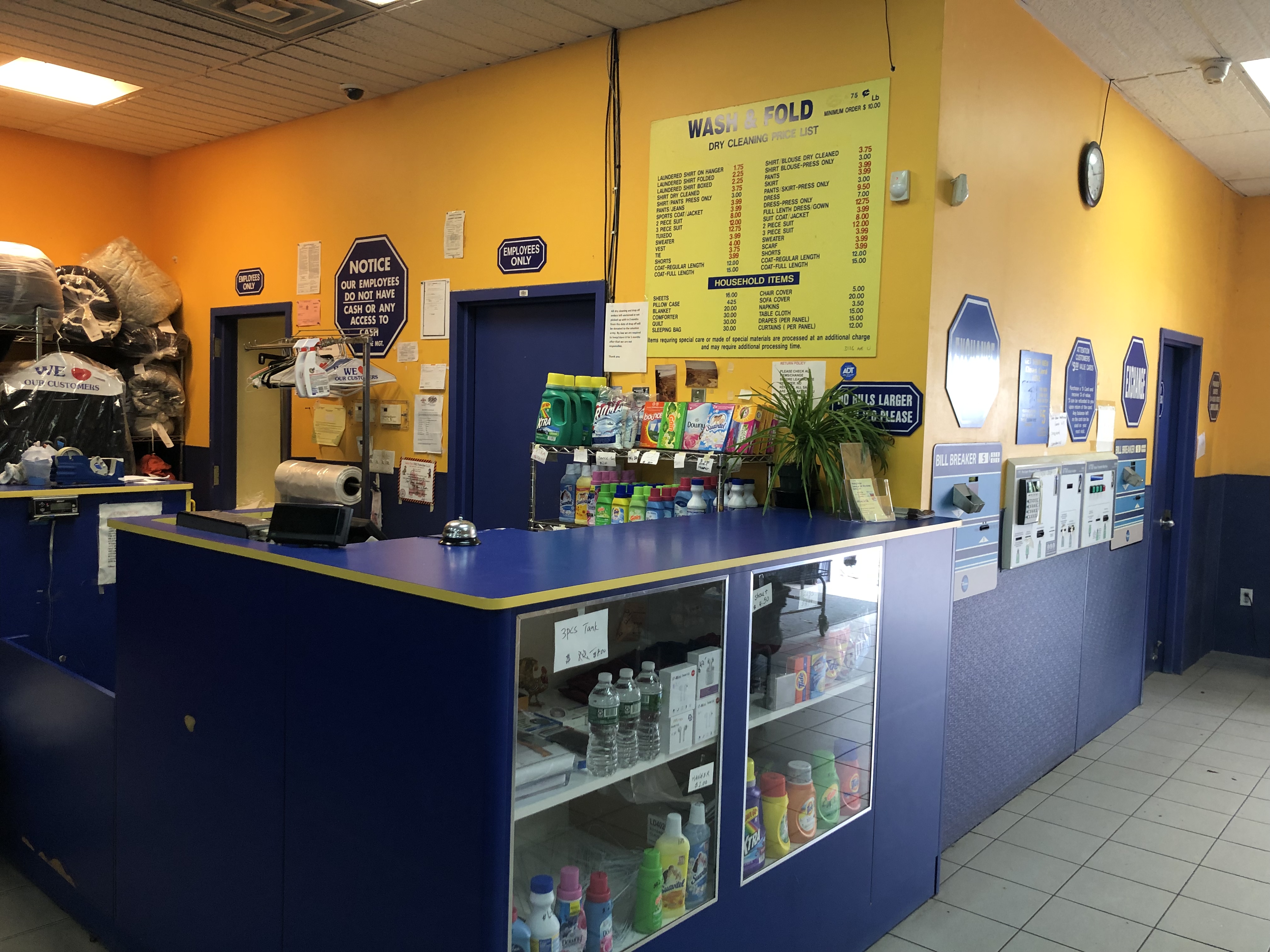 Self-service laundry at Super Dream Laundromat Corp., Brooklyn, NY