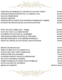Menu Auberge d'Houssay Page 5