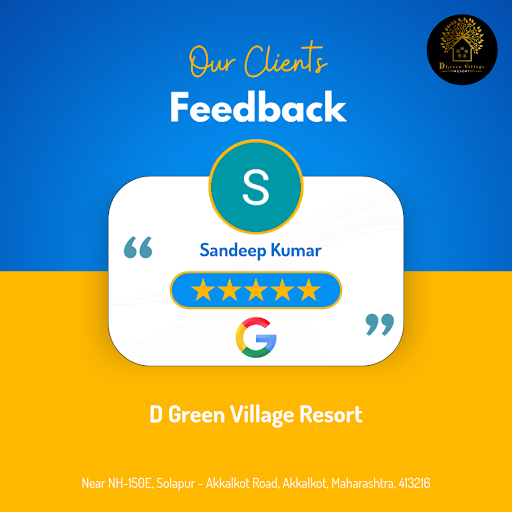"Sandeep Kumar had an exceptional experience at D Green Village Resort in Akkalkot. He raved abou…