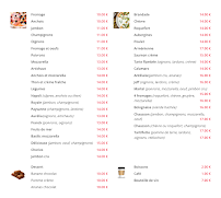 Menu Serge's Pizza Page 2