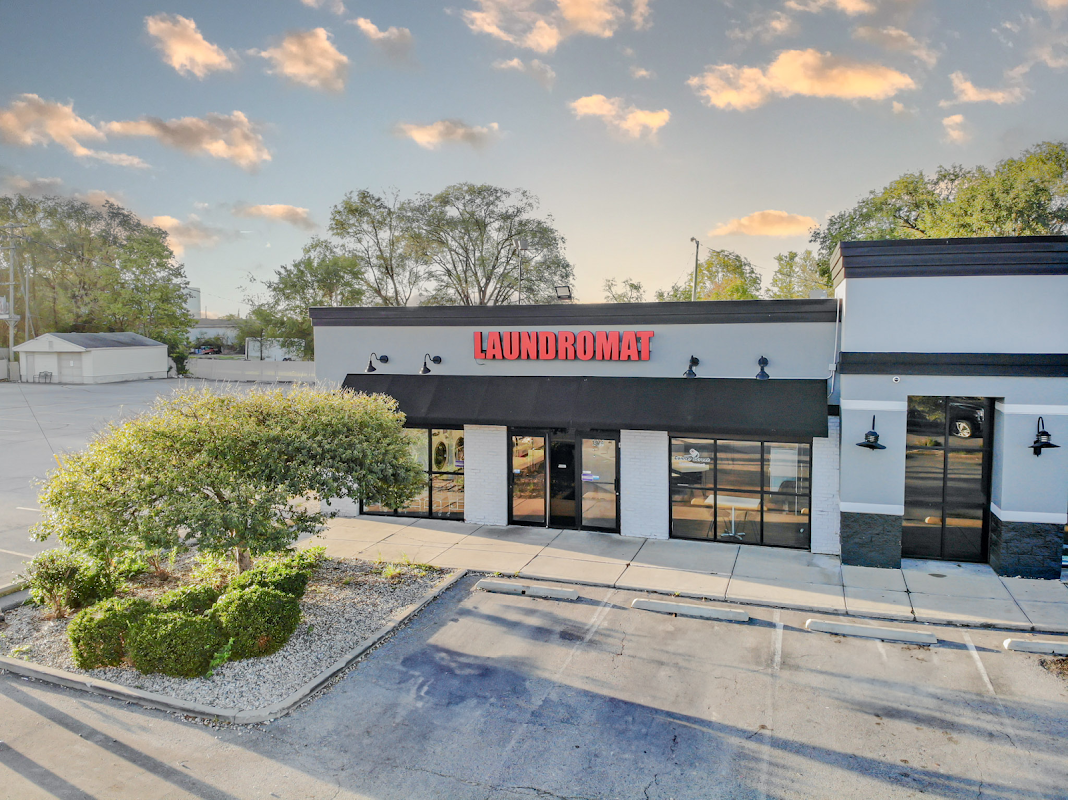 Self-service laundry at Conner Street Laundromat, Carmel, IN