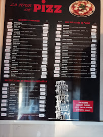 Menu LA TOUR DE PIZZ Page 1