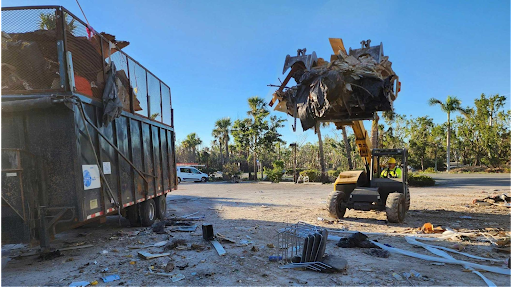 Semper Fi Tree and Debris Logo