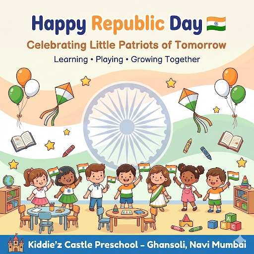 At Kiddie’z Castle Preschool, Ghansoli, we celebrate the spirit of India by nurturing young minds… post image
