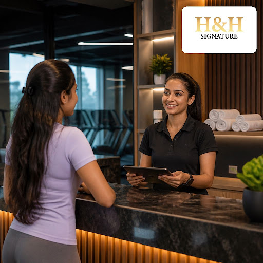 Step into H&H PREMIUM FITNESS CENTRE Signature Kaloor and experience a reception team that treats… post image