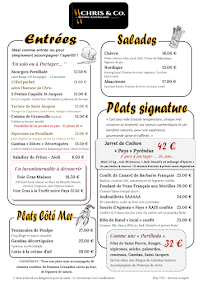 Menu Chris & Co. - Bistro Gourmand Page 6