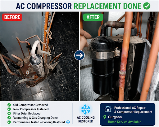 Successfully Compressor Replacement Done ✅ post image