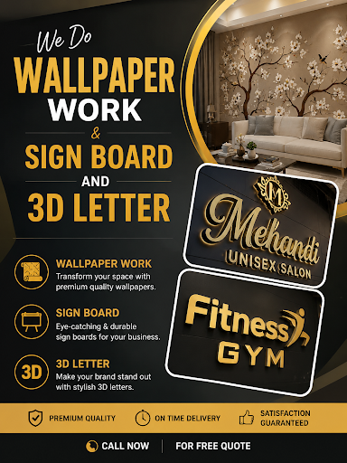 **Wallpaper ₹15/Sq.Ft. Se Start** post image