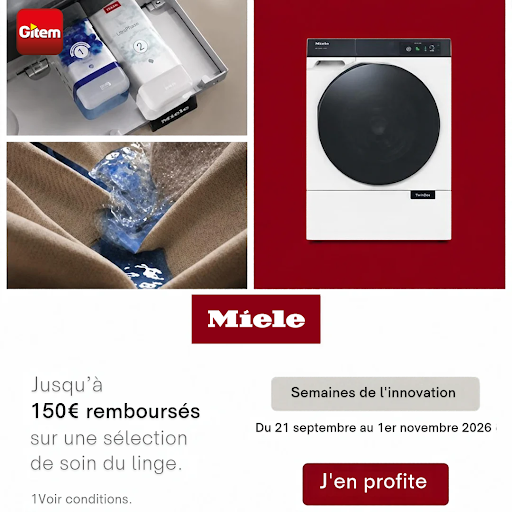 Et si votre linge profitait aussi des dernières innovations ?🧺

À l’occasion des Semaines de l’Innovation Miele, profitez jusqu’à 150 € remboursés sur une sélection d’appareils dédiés au soin du linge. 🥰

L’occasion de découvrir des technologies pensées pour prendre soin de vos vêtements et faciliter votre quotidien.

📅 Offre valable jusqu’au 1er novembre 2026.

 Rendez-vous dans votre magasin Gitem pour profiter de l’offre. 😉

#Gitem #miele #SoinDuLinge #Électroménager #innovation #BonPlan #