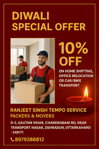 🎉✨ Diwali Celebration Offer – Ranjeet Singh Tempo Service post image