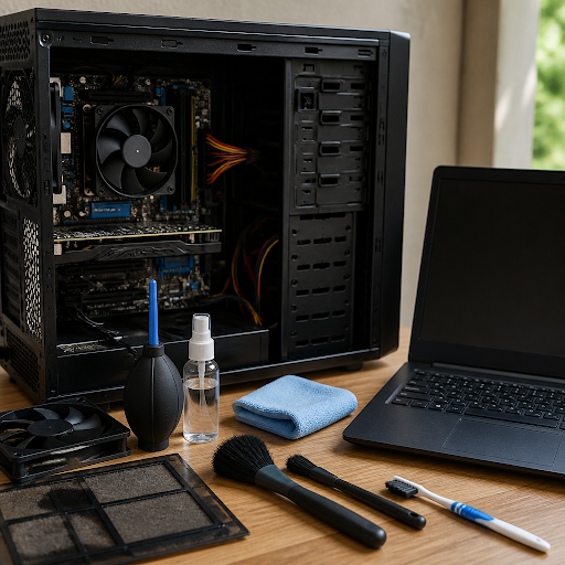 Dusty fans, sticky keyboards or a grimy screen can slow down your system and even cause damage ov… post image