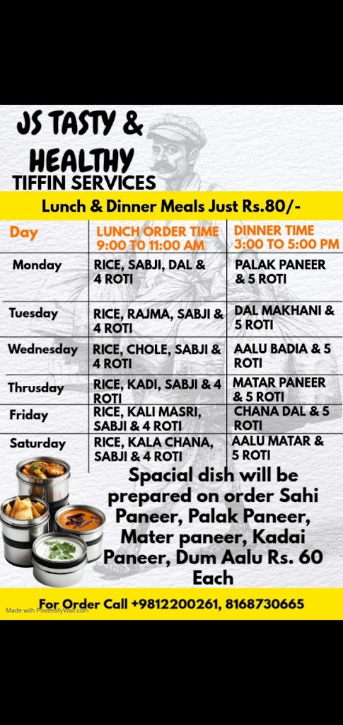 J S Tasty And Healthy Tifin Service