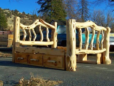Daves Custom Rustic Juniper Log Furniture, Gifts, Oregon