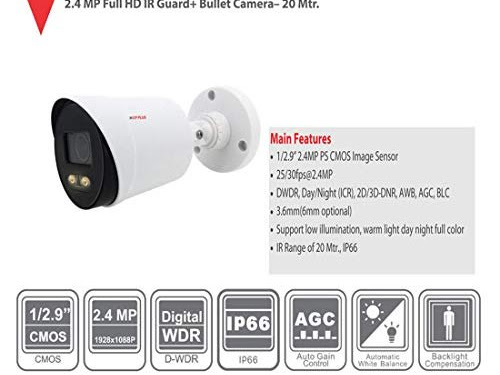 CP Plus SRPL 2.4MP Guard+ Full HD Colourful View in Dark IR Dome Night Vision Camera, 3.6 mm-1080… post image