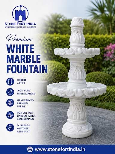 ✨ Premium White Marble Fountain – Add Timeless Elegance to Your Garden post image