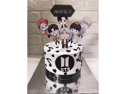 BTS  theme cake post image