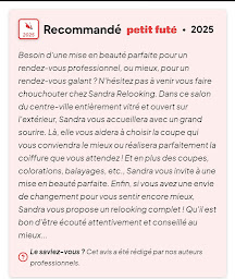 Photo n°9 de RELOOKING SANDRA ,Relooking , coiffeur - visagiste, coloriste et maquillage à Dijon (Salon de coiffure)