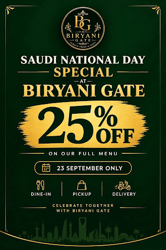 Saudi National Day Special at Biryani Gate post image