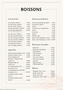 Menu Shingané Page 1