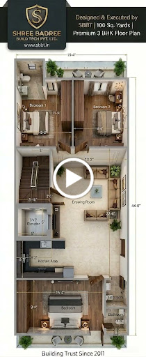 🏡 Premium 3 BHK Builder Floor | Designed & Executed by Shree Badree Build Tech Pvt Ltd post image
