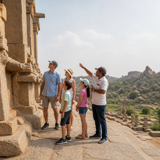 Planning a relaxed family trip to Hampi? Enjoy a comfortable, family-friendly experience with Esh…