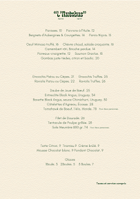 Menu L'Autobus Page 1