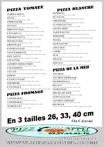Menu Pizz'Appel Page 1