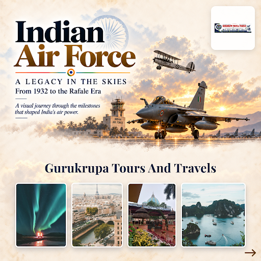Celebrating Indian Air Force Day with gratitude and respect. Gurukrupa Tours and Travels honors o… post image