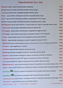 Menu Pizzeria La Pergola Page 1