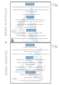 Menu Logis Hôtel le Calluna Page 4