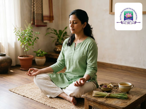 Discover how meditation and mindfulness can transform your health the Ayurvedic way at Shree Vish… post image