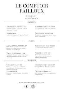 Menu Le Comptoir Pailloux Page 3
