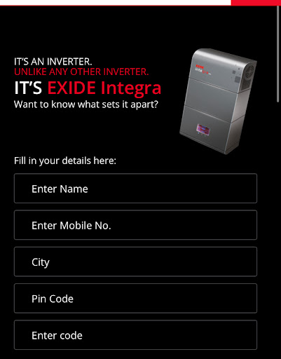 Exide Intigra sapical offer post image