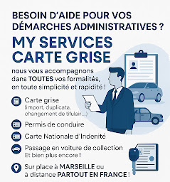 Photo n°14 de My Services Carte Grise - Cartes grises à Marseille (Fournisseur de cadres de plaque d'immatriculation)