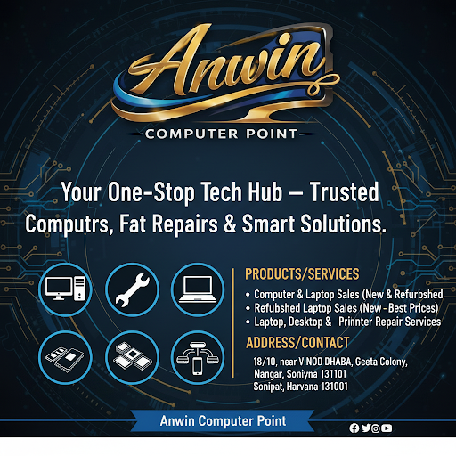 Need a tech upgrade? 💻 Anwin Computer Point is your one-stop tech hub! ✨ We offer new & refurbish… post image