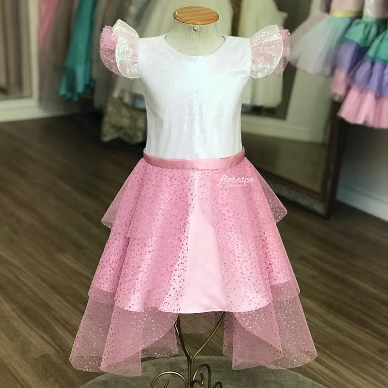 Vestido Infantil Barbie Pop Star  Floresça Ateliê - Floresça Ateliê  Infantil