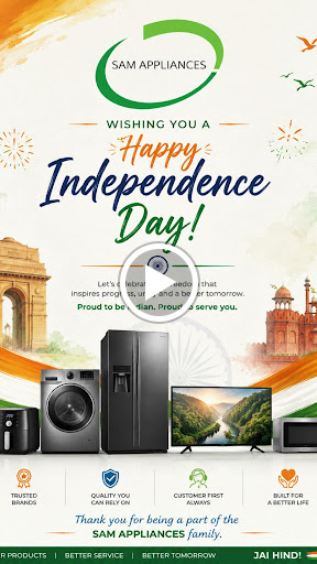 On this Independence Day, Sam Appliances salutes the spirit of freedom and unity that binds our n… post image