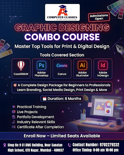 🚀 Admissions Open – Graphic Designing Combo Course in Mumbai! 🎨💻 post image