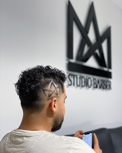 M.A STUDIO BARBER Logo