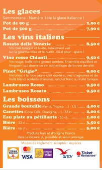 Menu TOP PIZZA MONTMELIAN Page 1