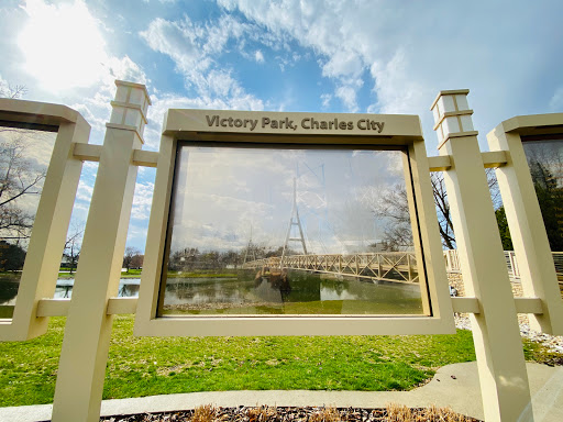 Charles City Suspension Bridge - Thumbnail