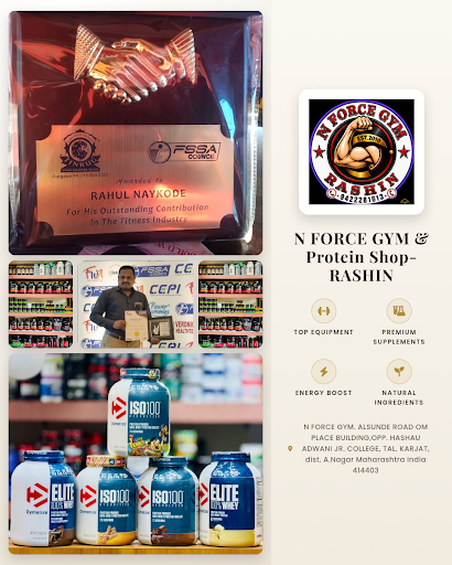 N FORCE GYM & Protein Shop- RASHIN offers premium PROTEIN options, including Whey Protein Isolate… post image
