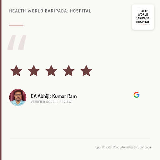 CA Abhijit Kumar Ram, a satisfied patient, raves about his exceptional experience at Health World… post image