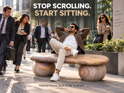 🪨 Natural Stone Bench — Timeless Luxury for Your Space post image