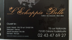 Photo n°1 de L Echappee Belle à Cérans-Foulletourte (Service d'épilation à la cire)