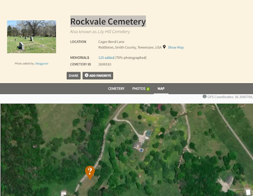 Rockvale Cemetry - Visual